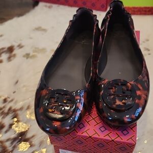 Tory Burch Women's Black and Brown Flats